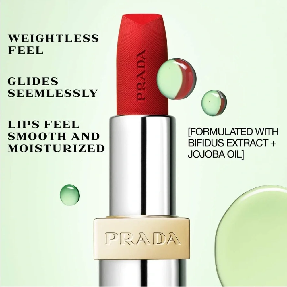 Prada Monochrome Hyper Matte Mini Lipstick in Arancio NIB